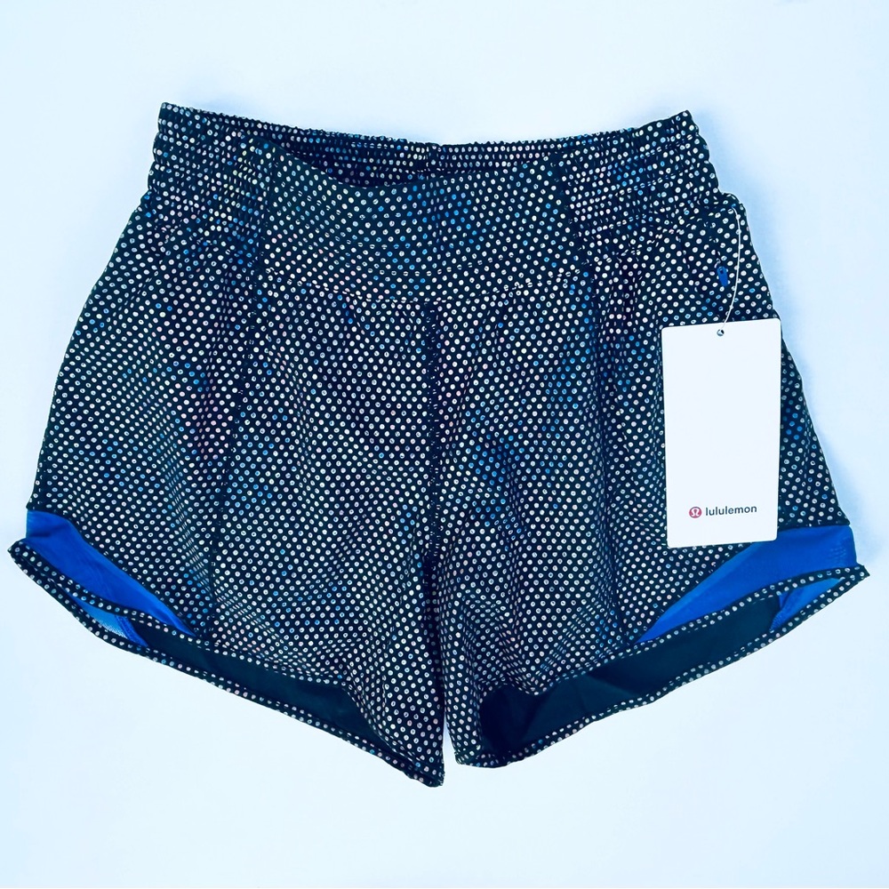RARE Lululemon Limited Edition Reflective Hotty Hot Shorts Multi Psychic. Size 4 - Picture 2 of 10